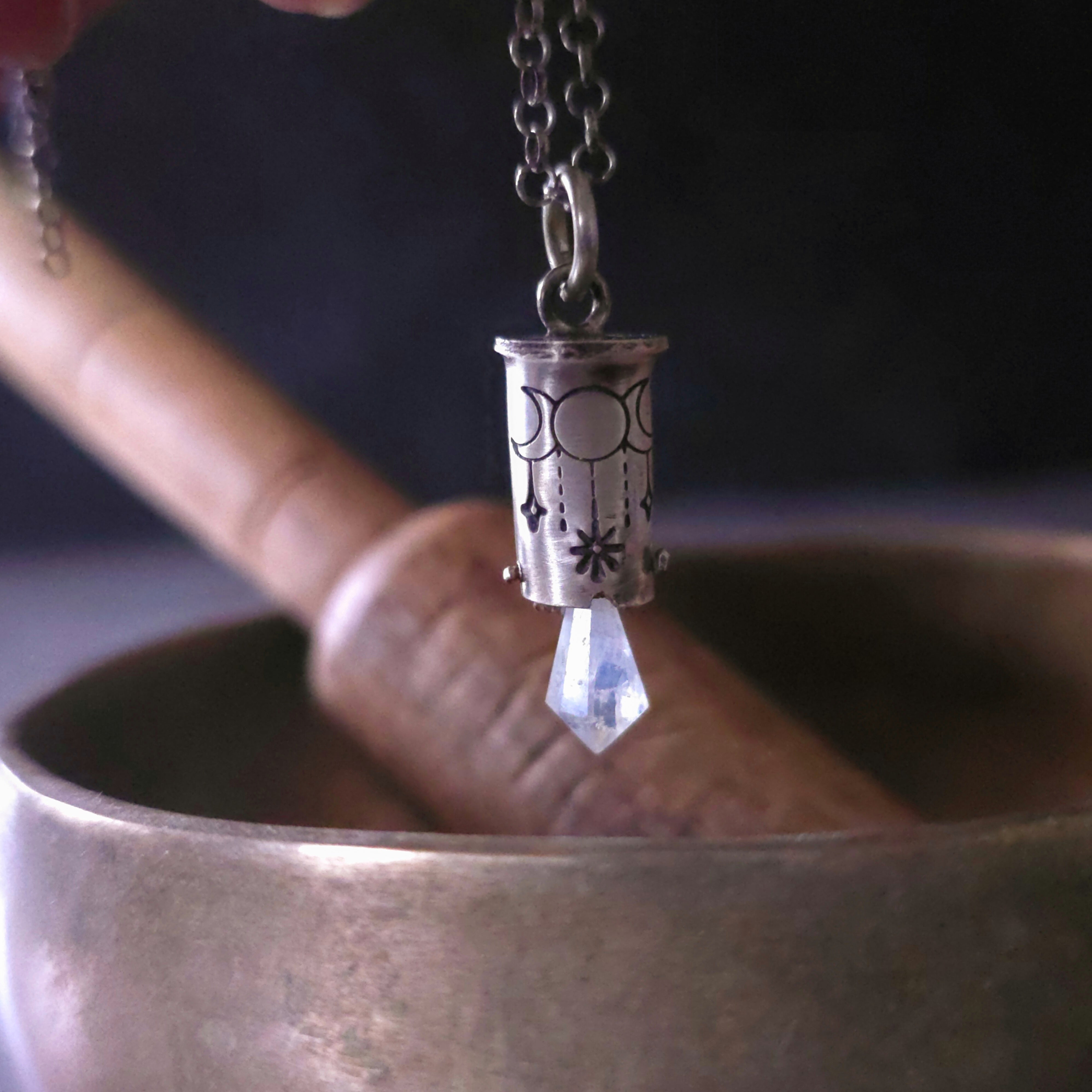 Sterling Silver Moonstone Lucidity Charm