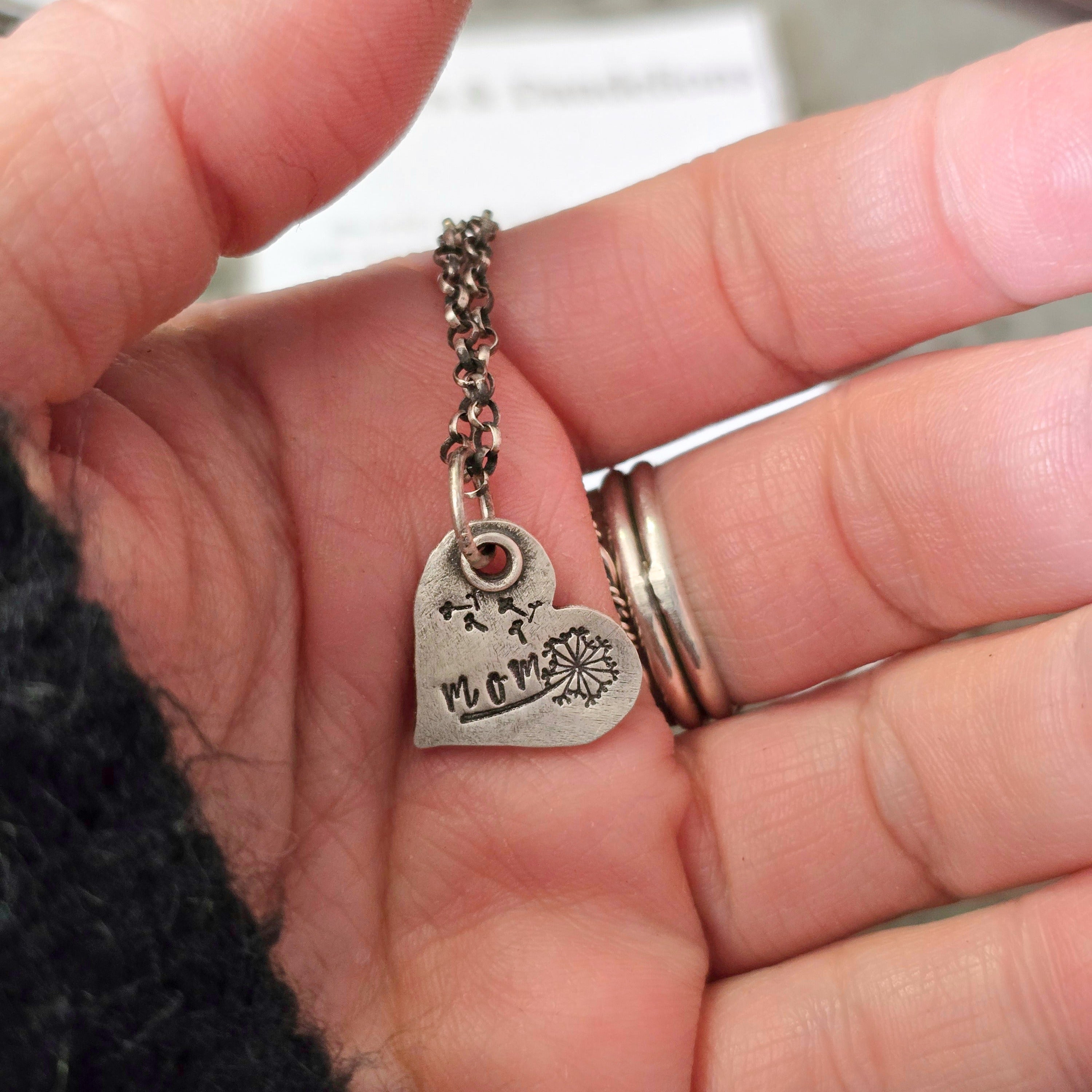 Dandelion Necklace for Mom