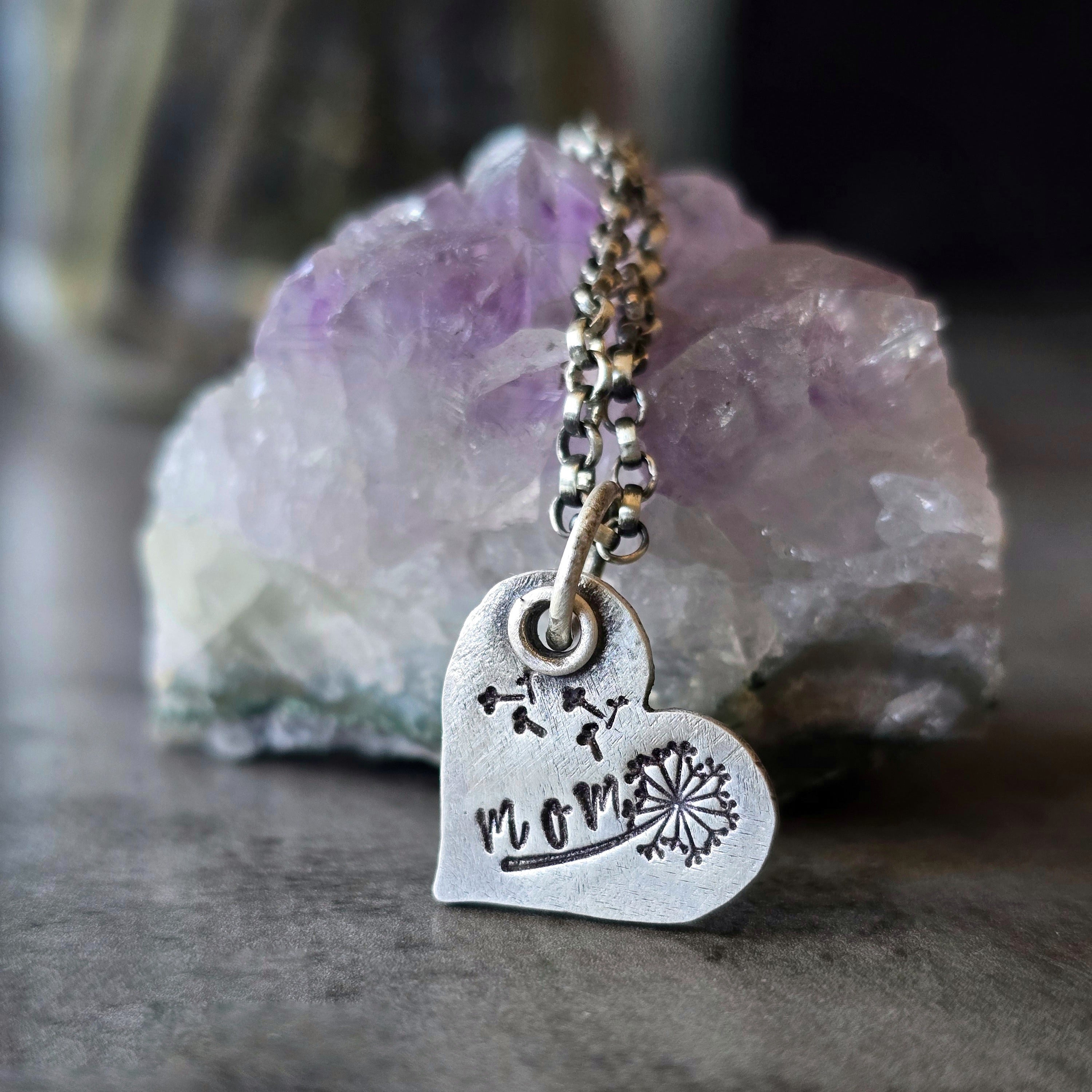 Dandelion Necklace for Mom