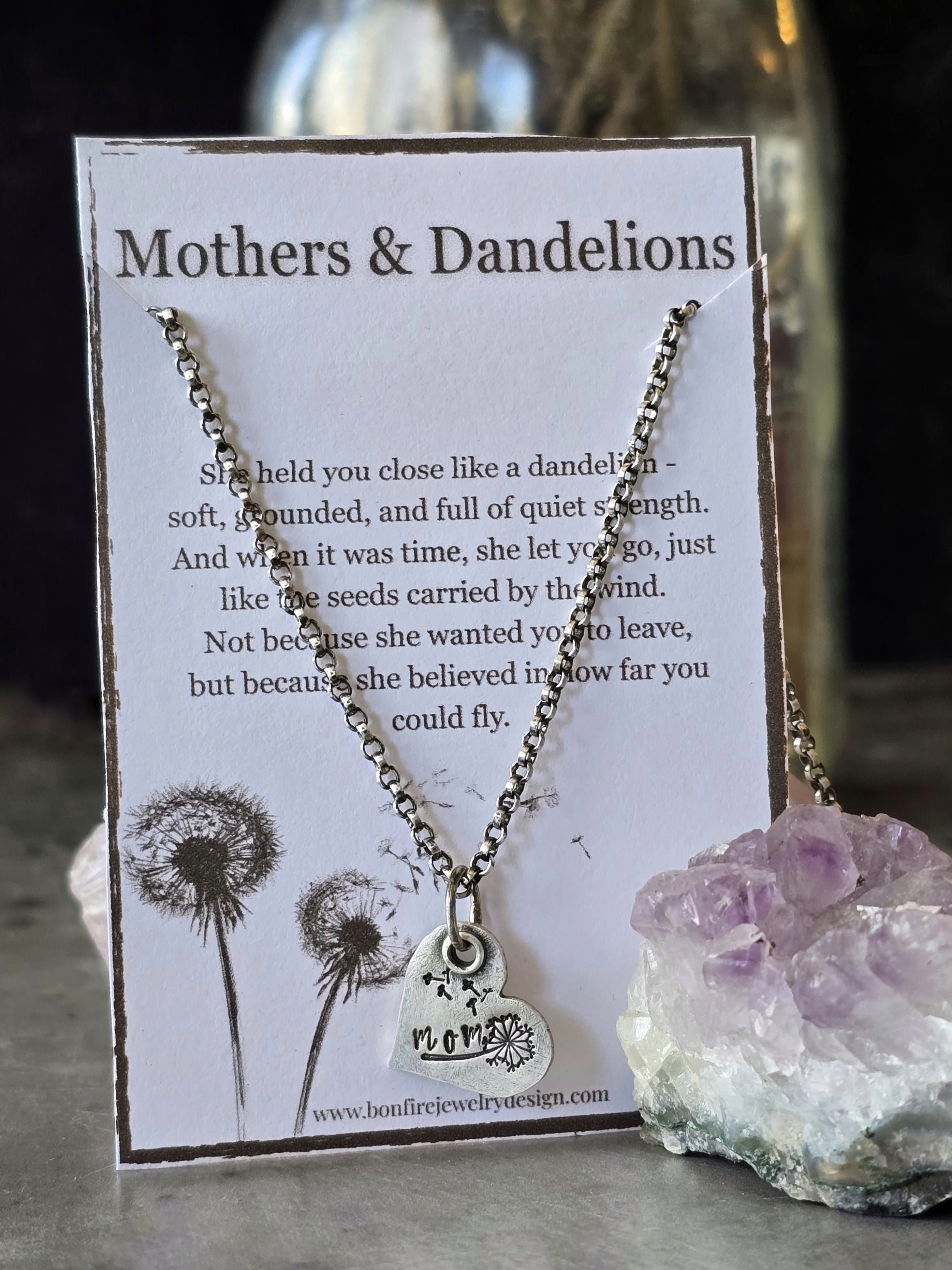 Dandelion Necklace for Mom