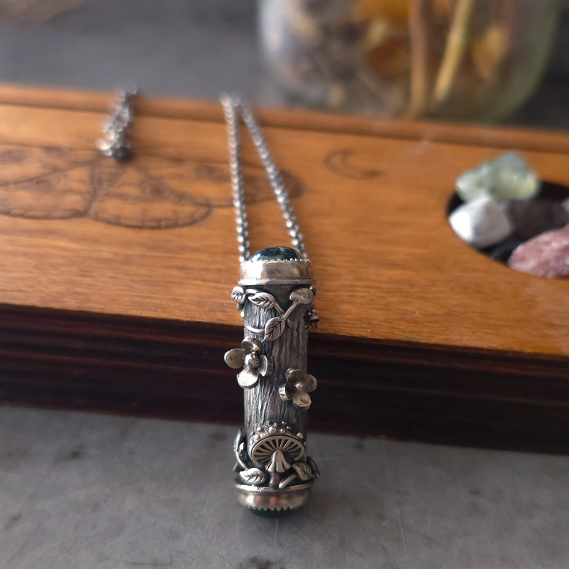 Sterling Silver Forest Relic Necklace