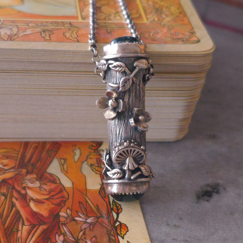 Sterling Silver Forest Relic Necklace