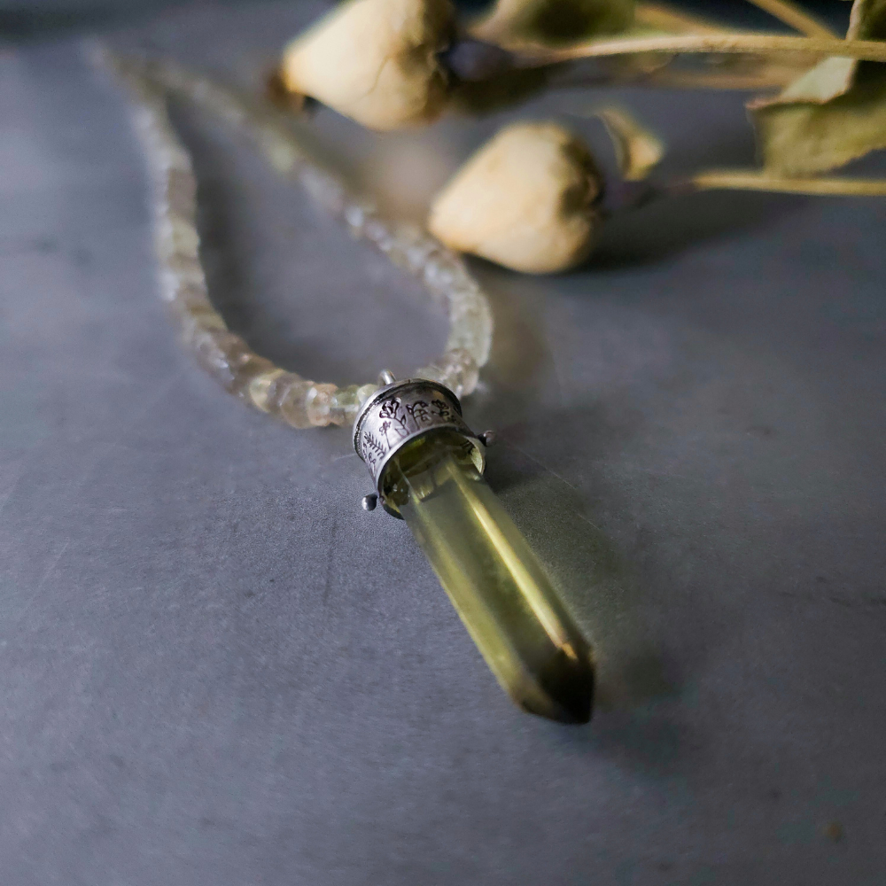 Smoky Lemon Quartz Wildflowers Lucidity Charm