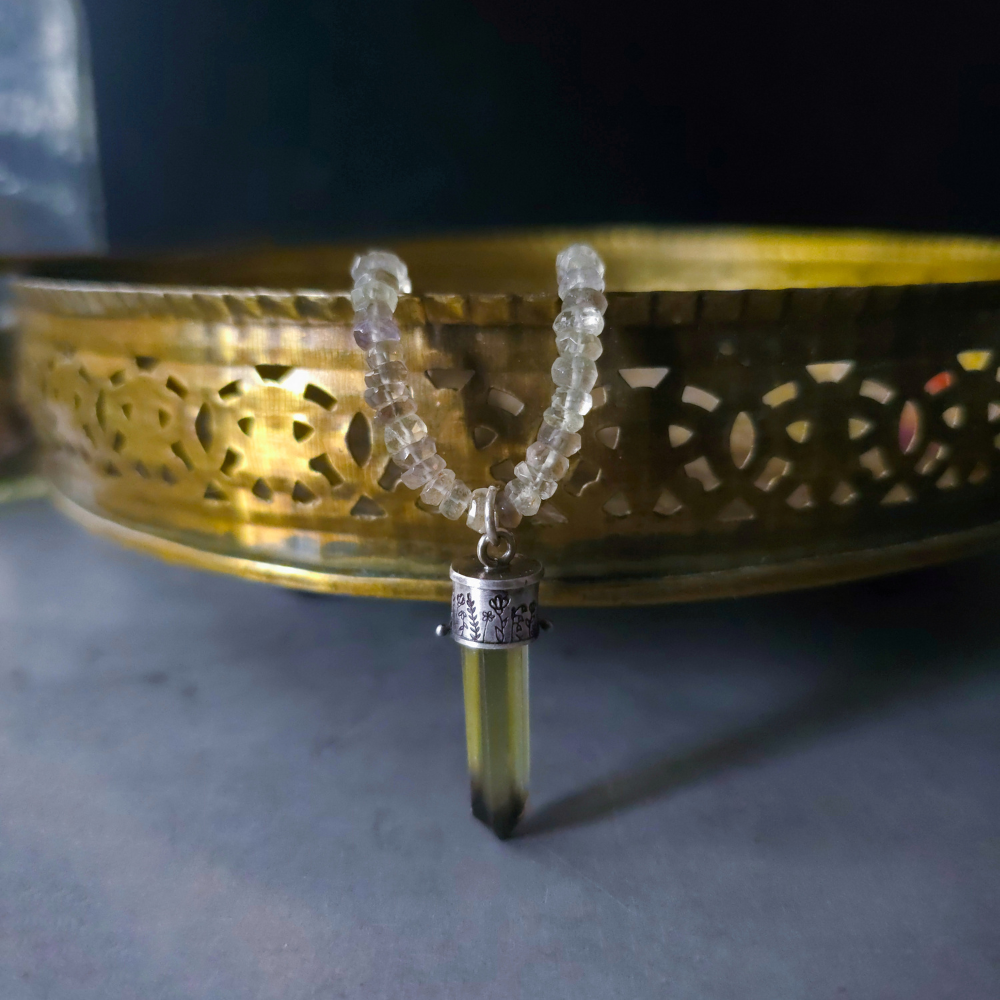Smoky Lemon Quartz Wildflowers Lucidity Charm