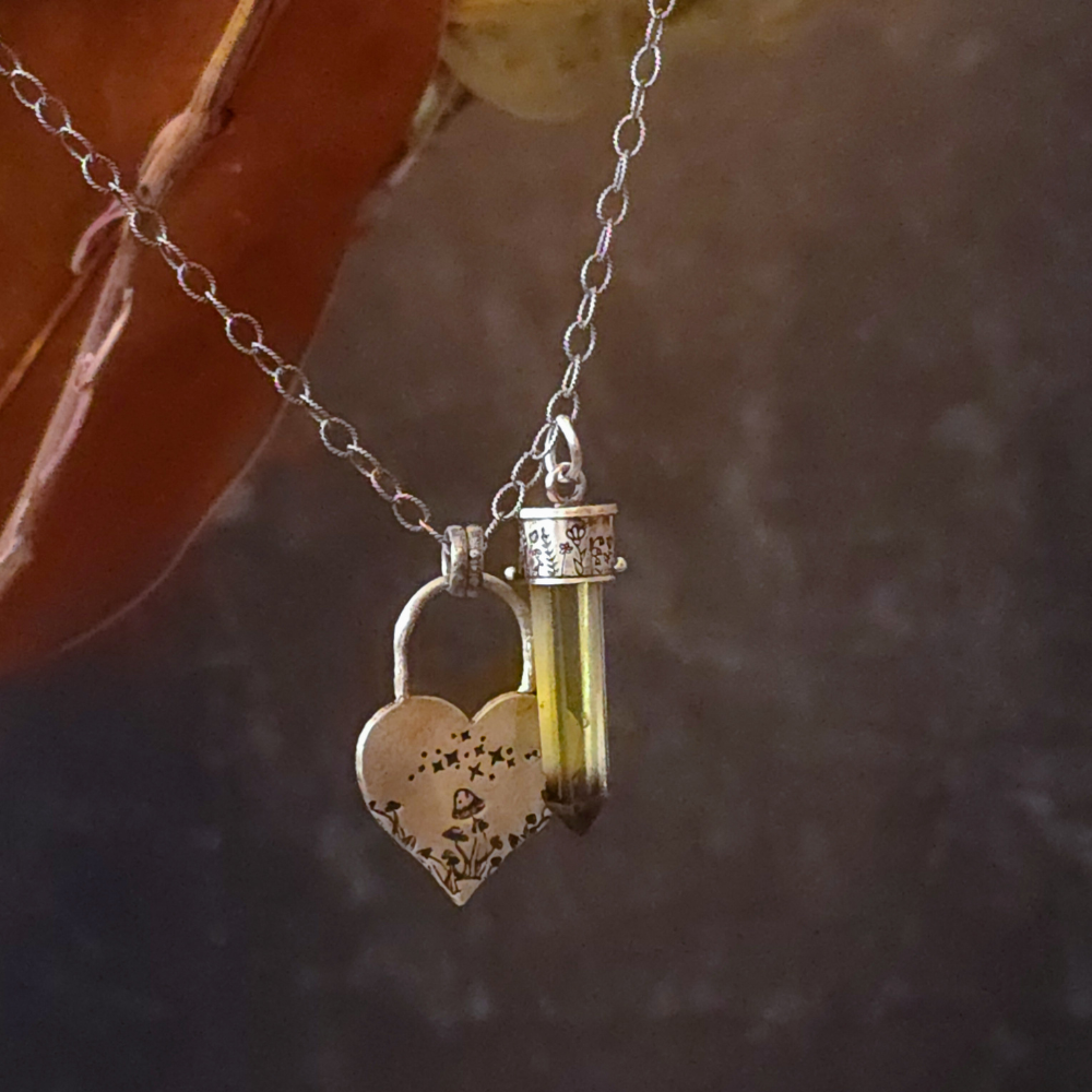 Smoky Lemon Quartz Wildflowers Lucidity Charm