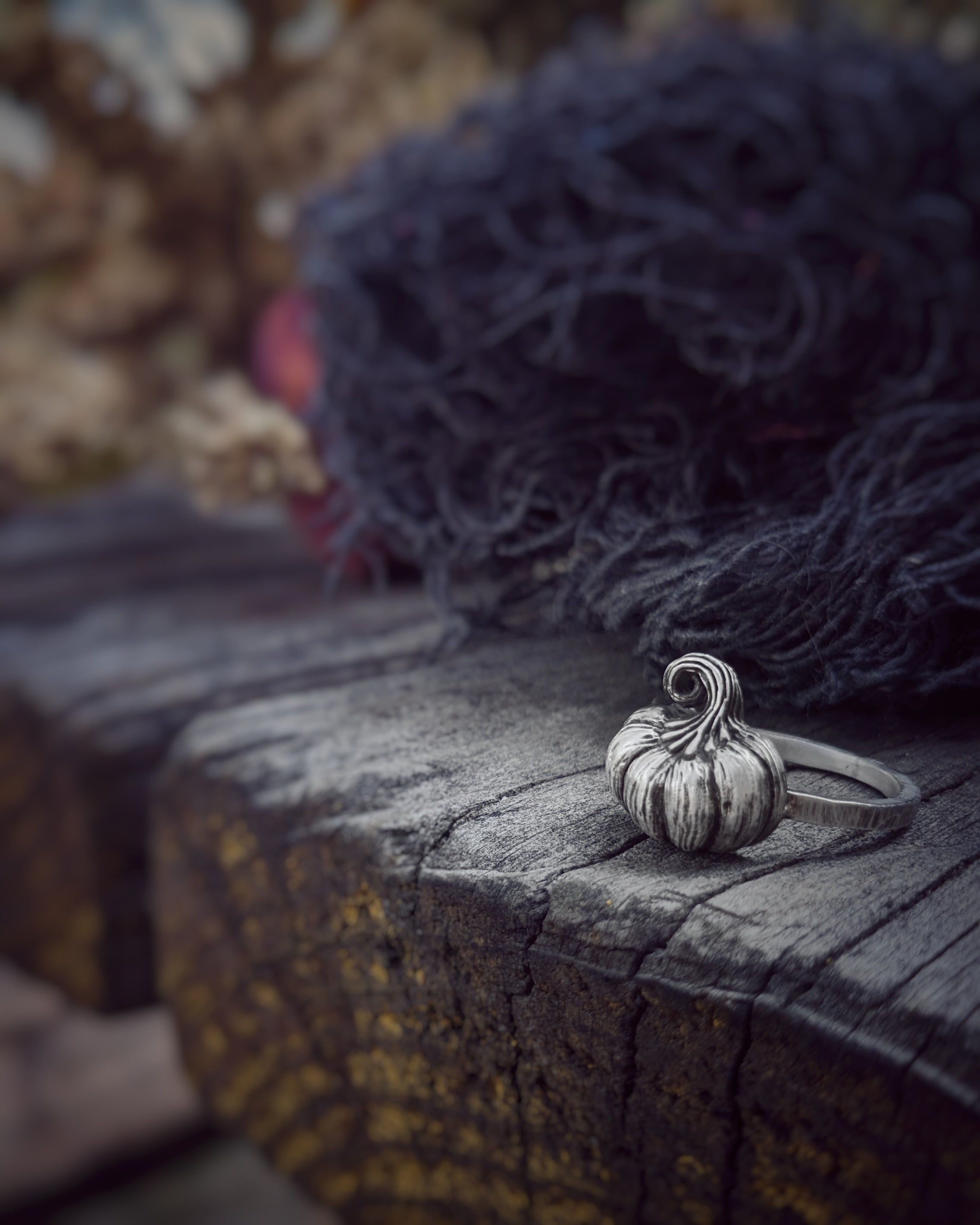 Sterling Silver Pumpkin Ring