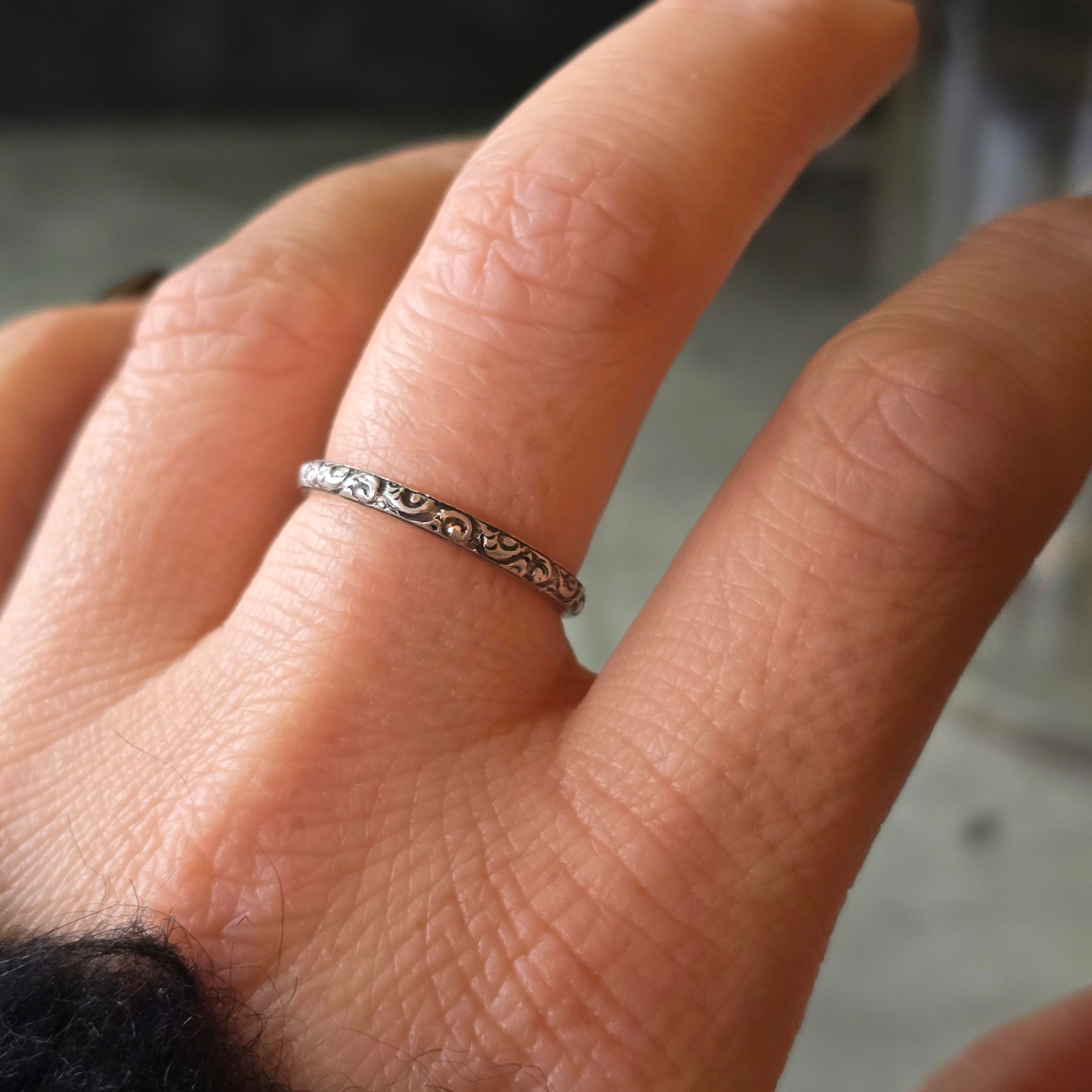 Twirly Design Stacking Ring
