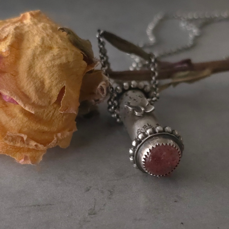 Sterling Silver Wildflower Relic Necklace