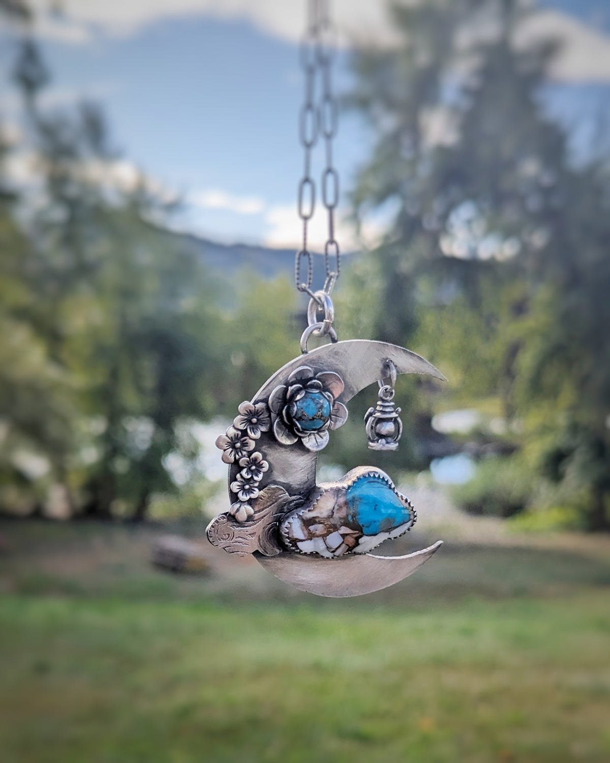 Dreamer Cloud Necklace with Turquoise