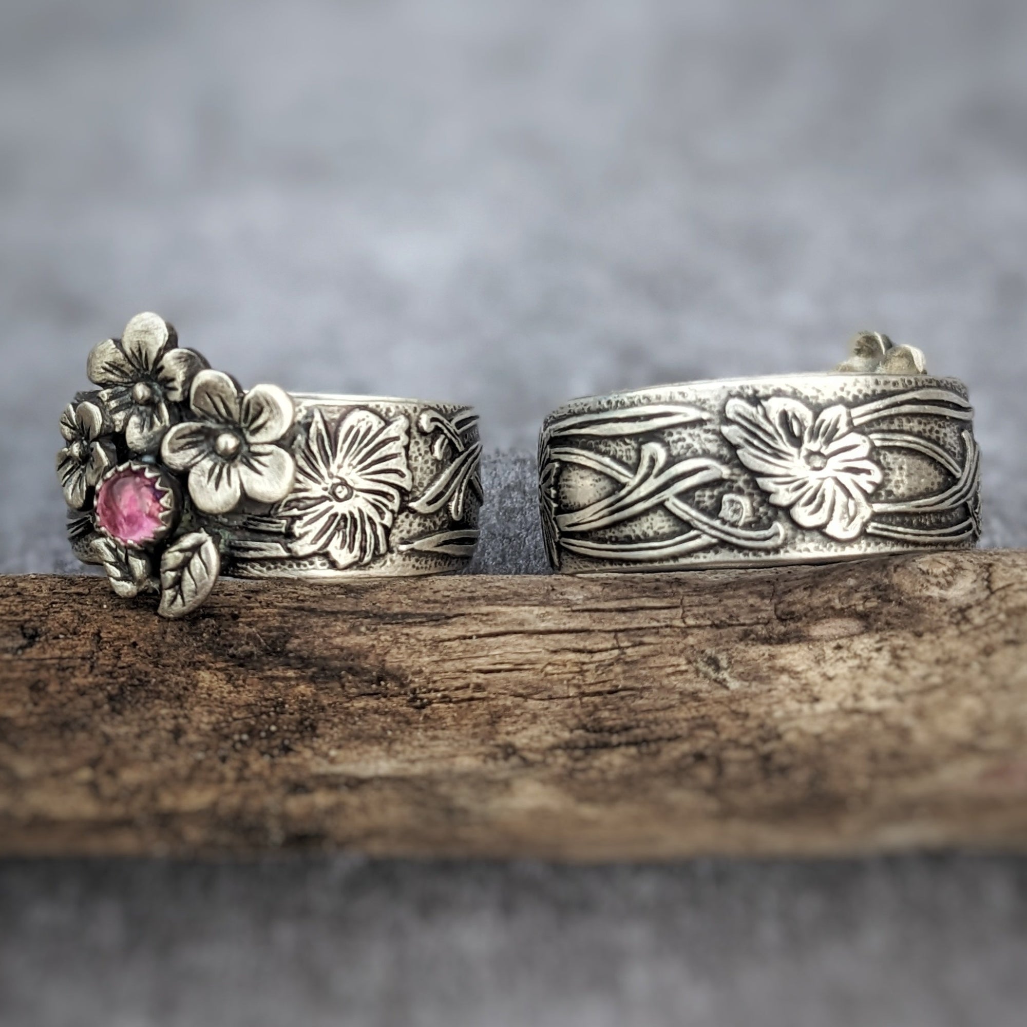 Floral Sterling Silver Ring Band - 7 | Sterling silver rings bands, Silver band  ring, Sterling silver rings