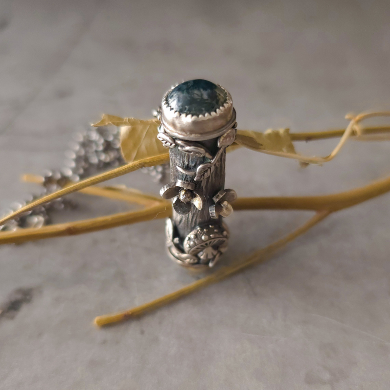Sterling Silver Forest Relic Necklace