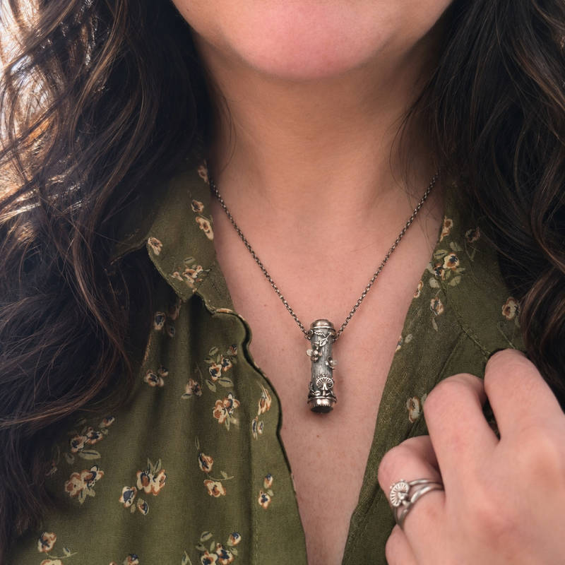 Sterling Silver Forest Relic Necklace