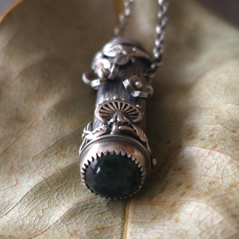 Sterling Silver Forest Relic Necklace