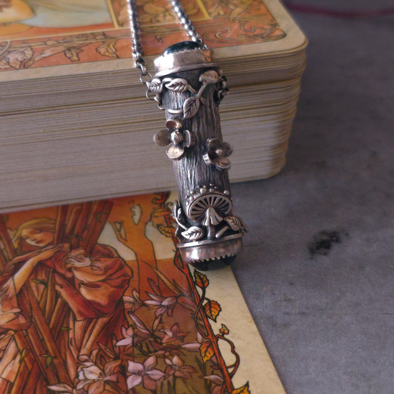 Sterling Silver Forest Relic Necklace