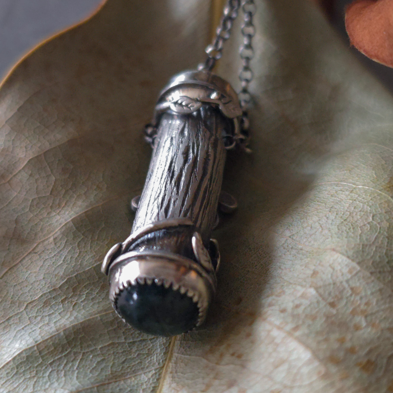 Sterling Silver Forest Relic Necklace