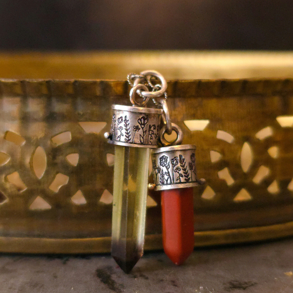 Smoky Lemon Quartz Wildflowers Lucidity Charm