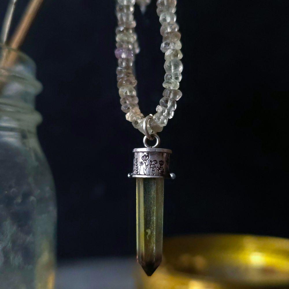 Smoky Lemon Quartz Wildflowers Lucidity Charm