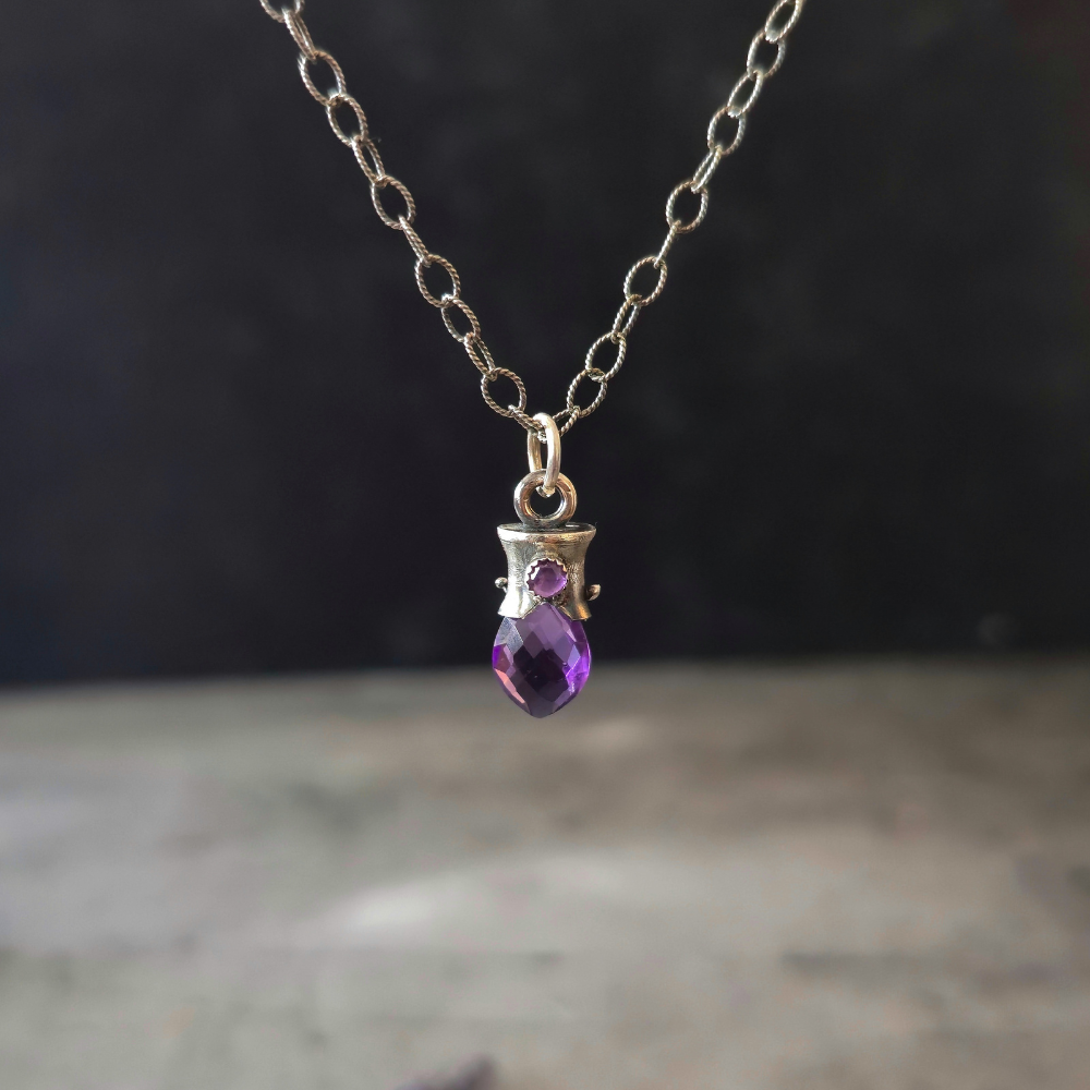 Sterling Silver Amethyst Lucidity Charm