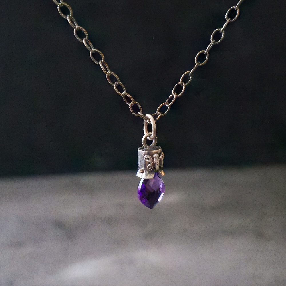Sterling Silver Amethyst Lucidity Charm