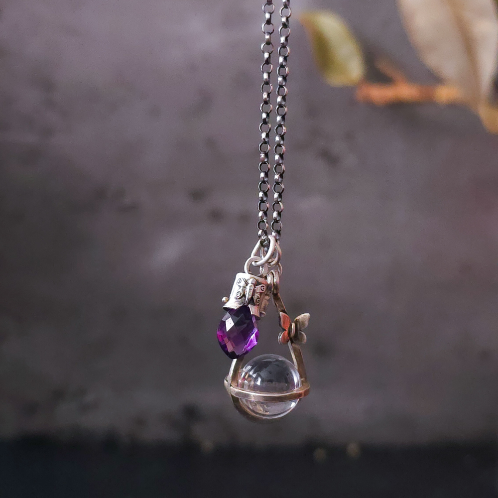 Sterling Silver Amethyst Lucidity Charm