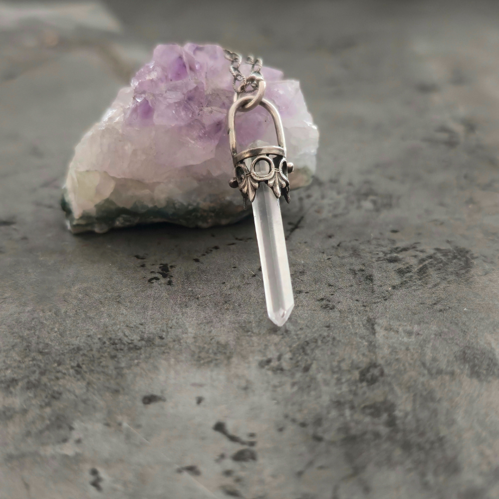 Sterling Silver Clear Quartz Lucidity Charm