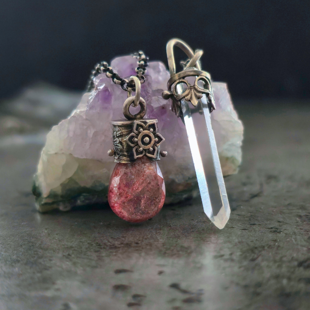 Sterling Silver Clear Quartz Lucidity Charm