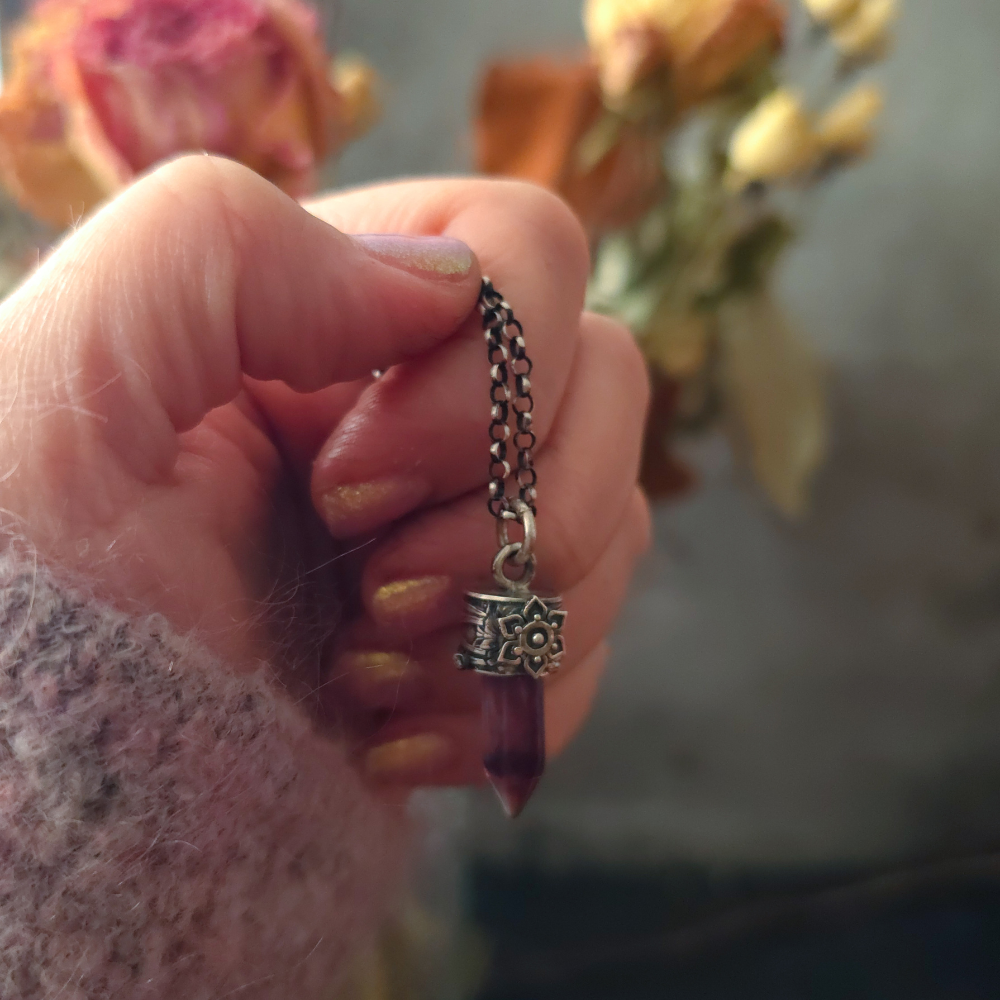 Sterling Silver Flourite Lucidity Charm