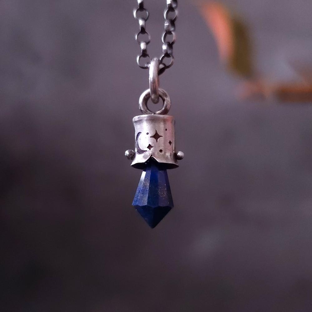 Sterling Silver Lapis Lazuli Lucidity Charm