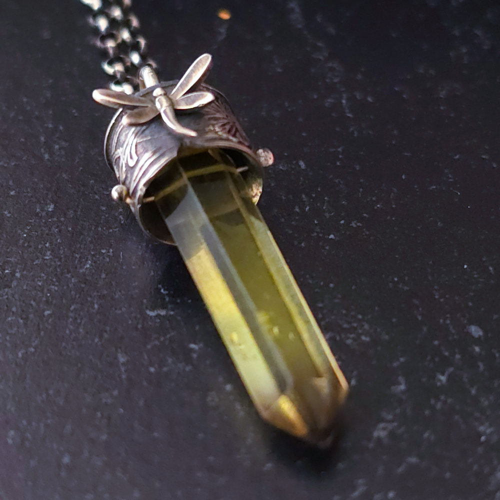 Sterling Silver Lemon Smoky Quartz Lucidity Charm