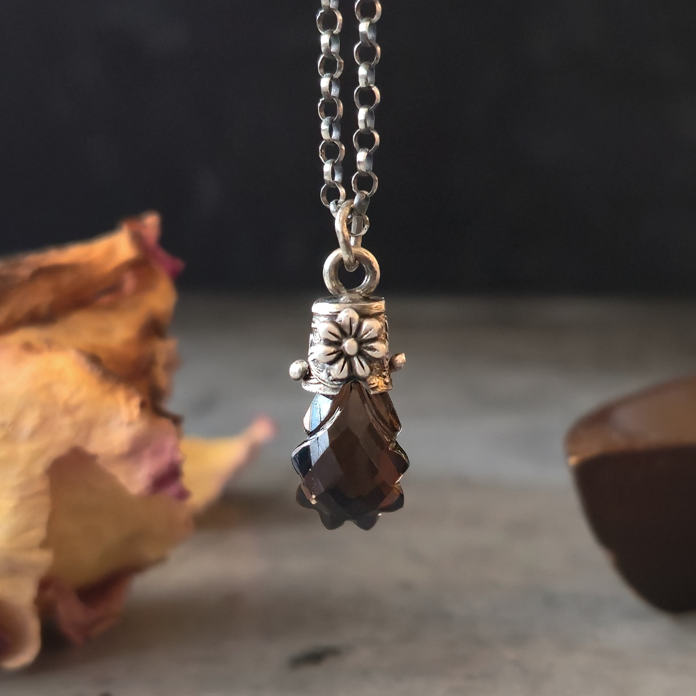 Sterling Silver Smoky Quartz Lucidity Charm