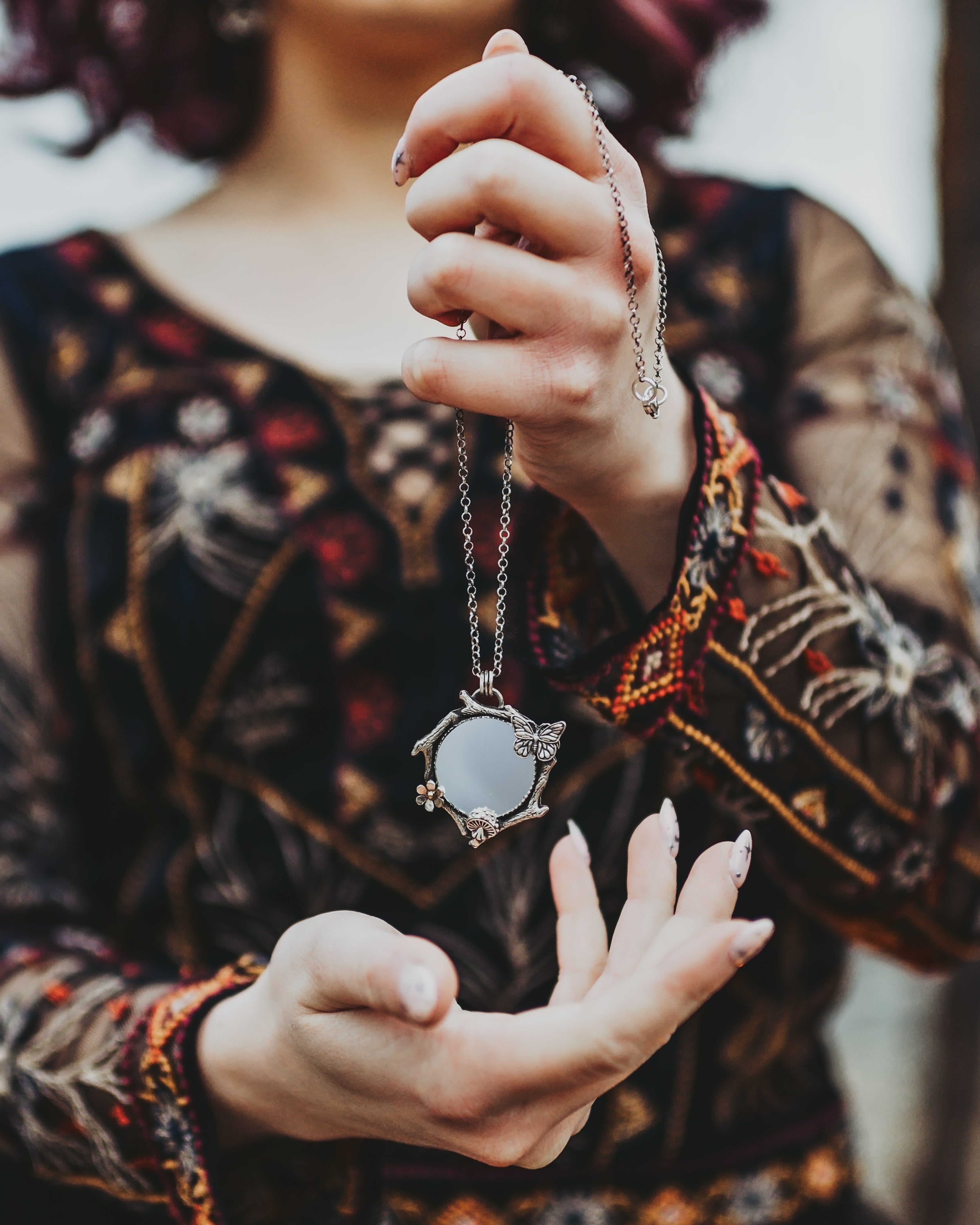 Woodland Mirror Necklace