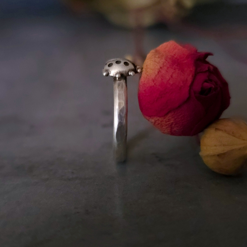 Sterling Silver Ladybug Ring