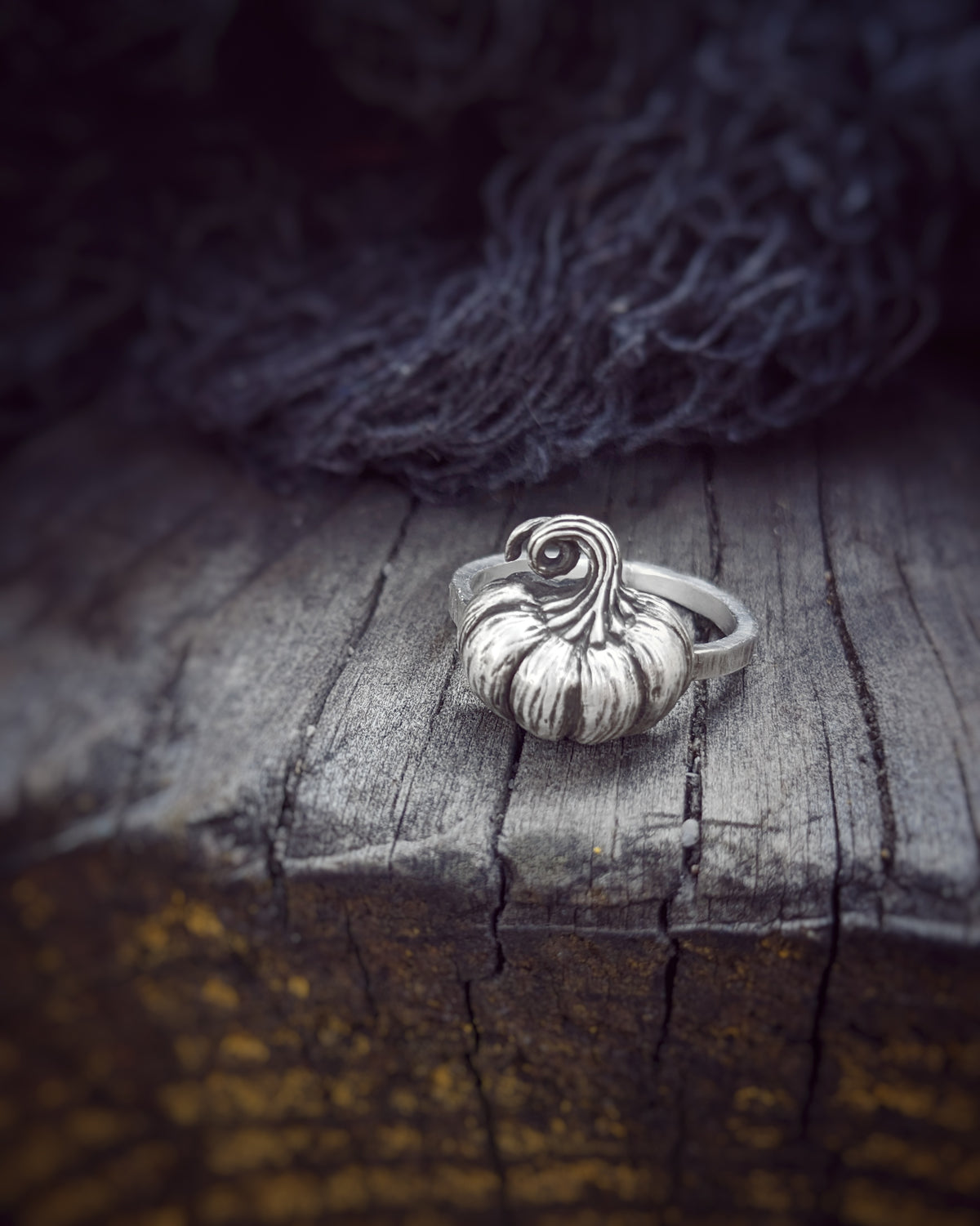 Sterling Silver Pumpkin Ring