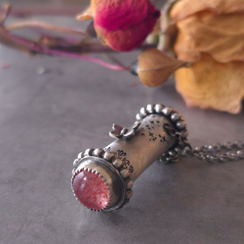Sterling Silver Wildflower Relic Necklace