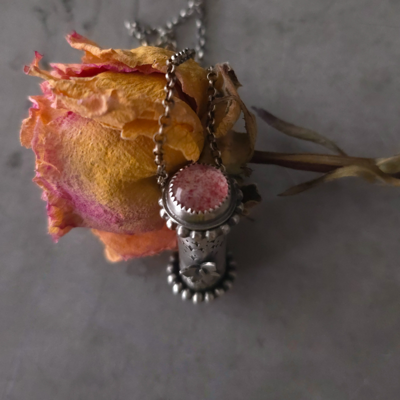 Sterling Silver Wildflower Relic Necklace