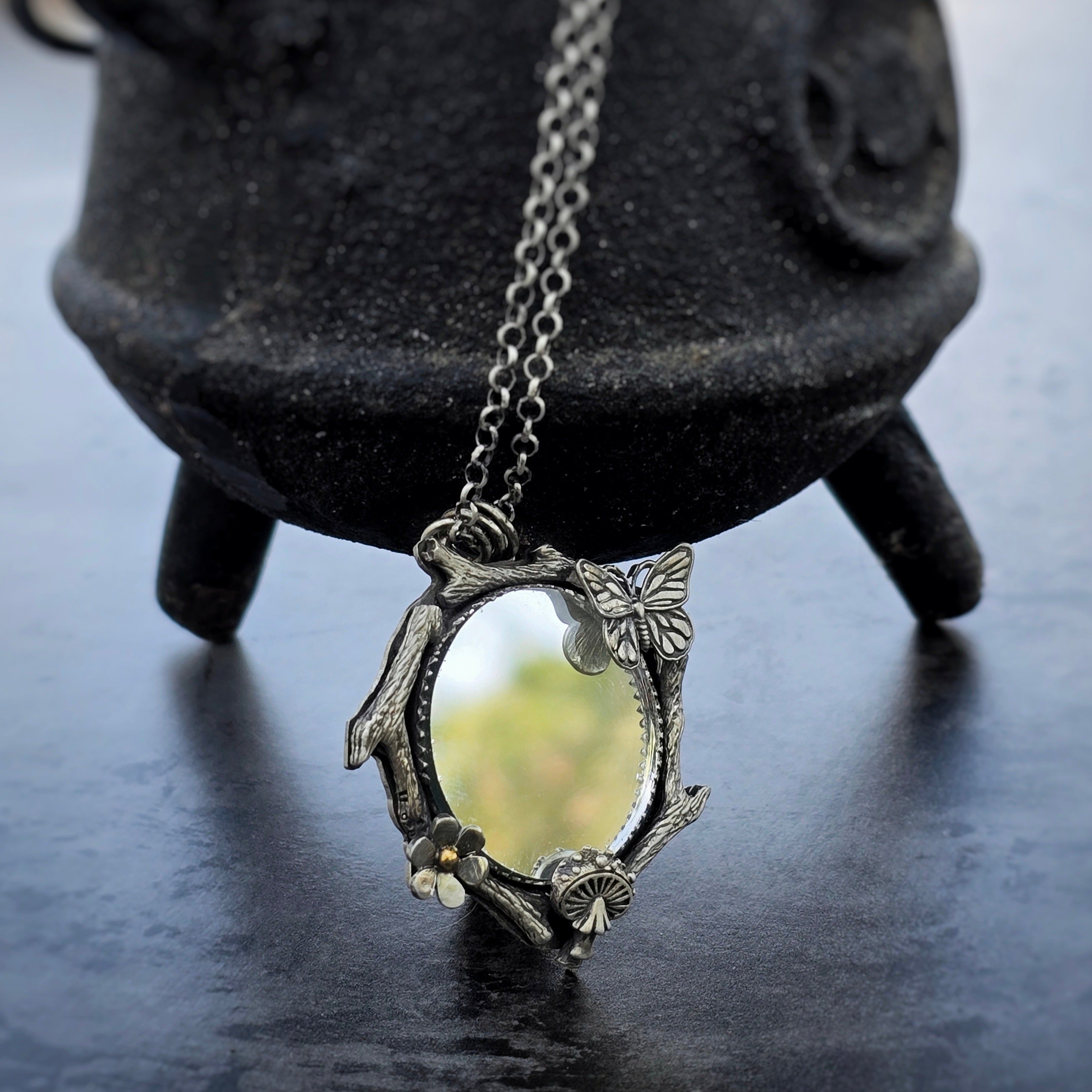 Woodland Mirror Necklace