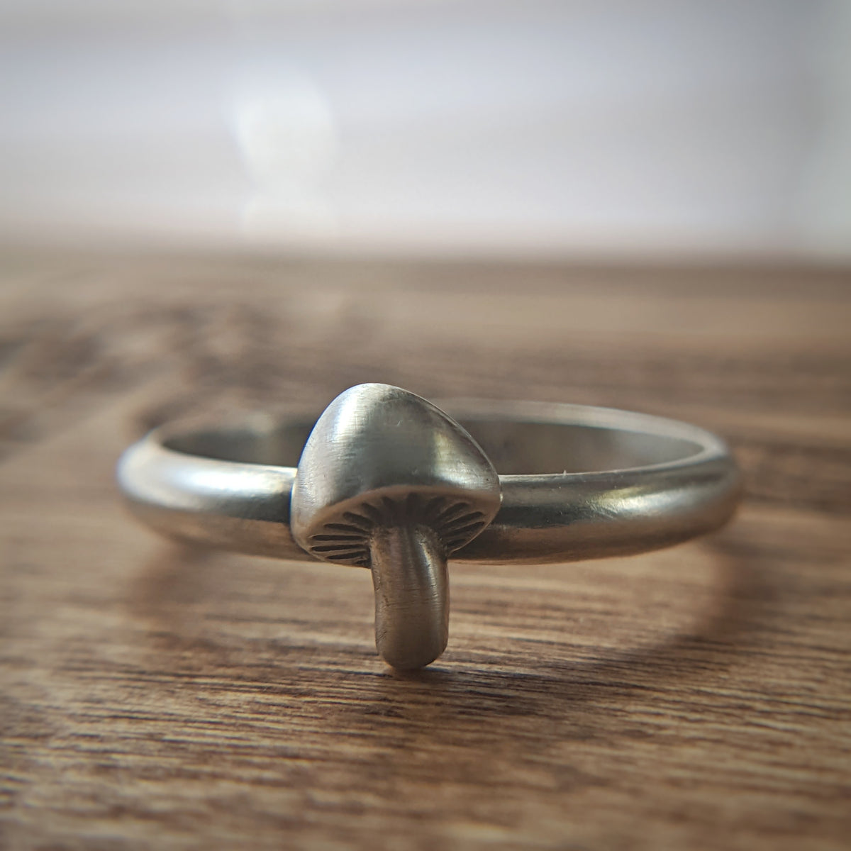 Sterling Silver Mushroom Ring