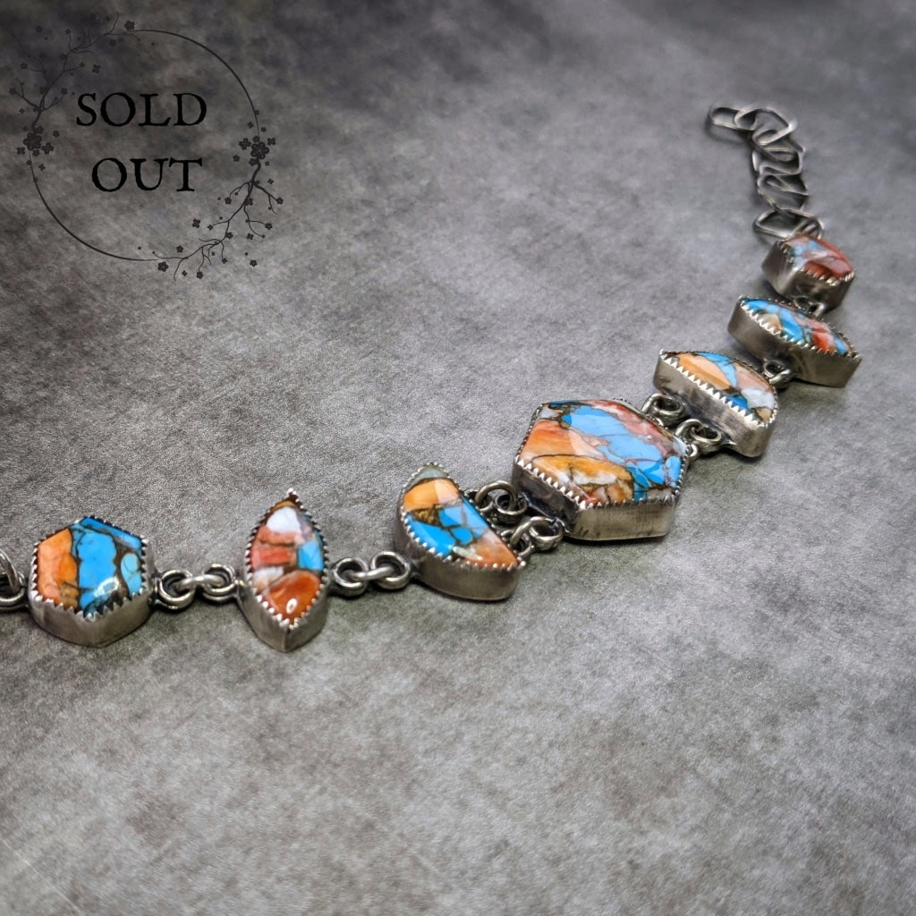 Spiny Oyster Turquoise Bracelet