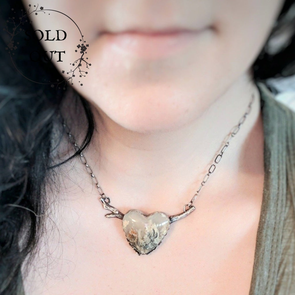 Enchanted Earth Collection Heart on the Branch Necklace