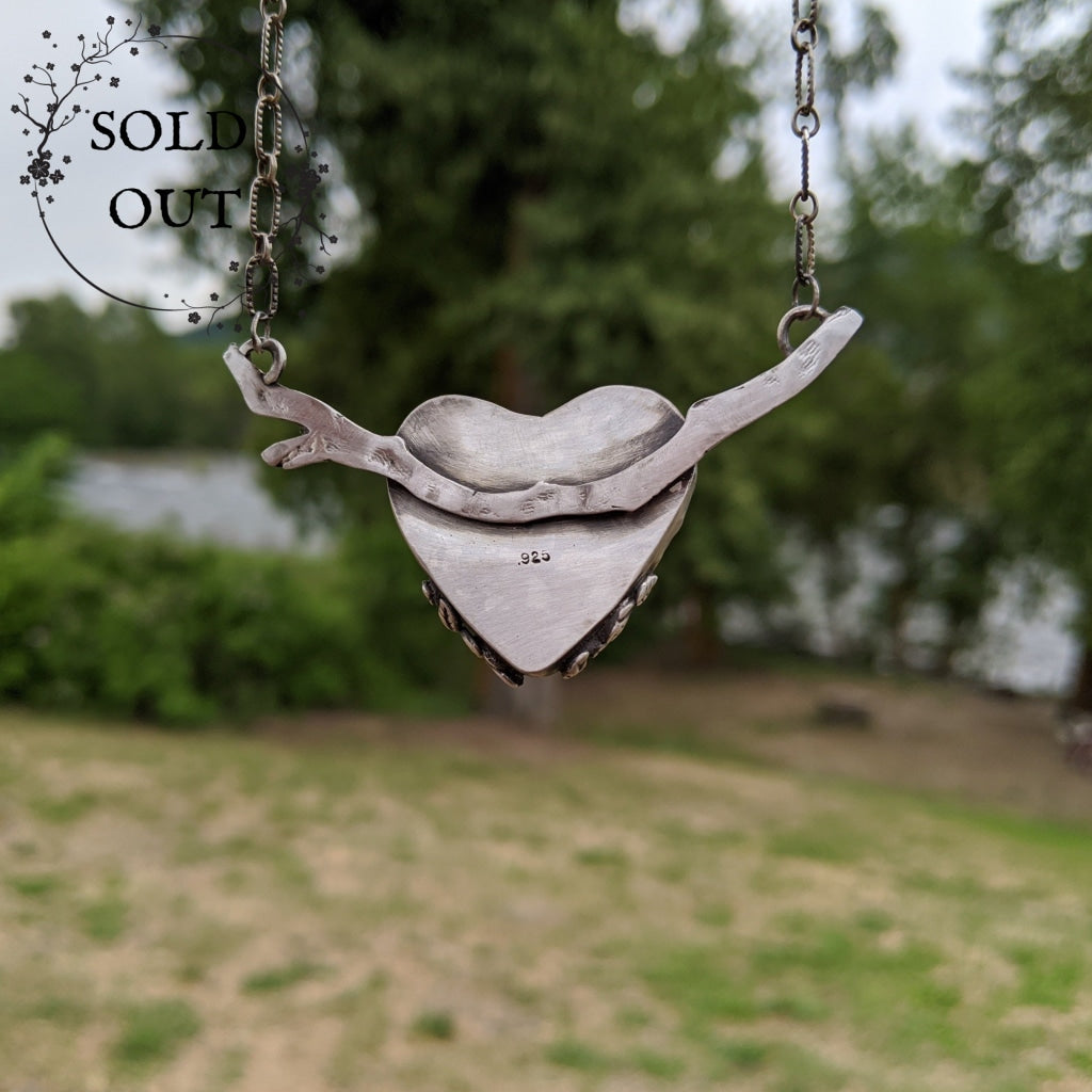 Enchanted Earth Collection Heart on the Branch Necklace
