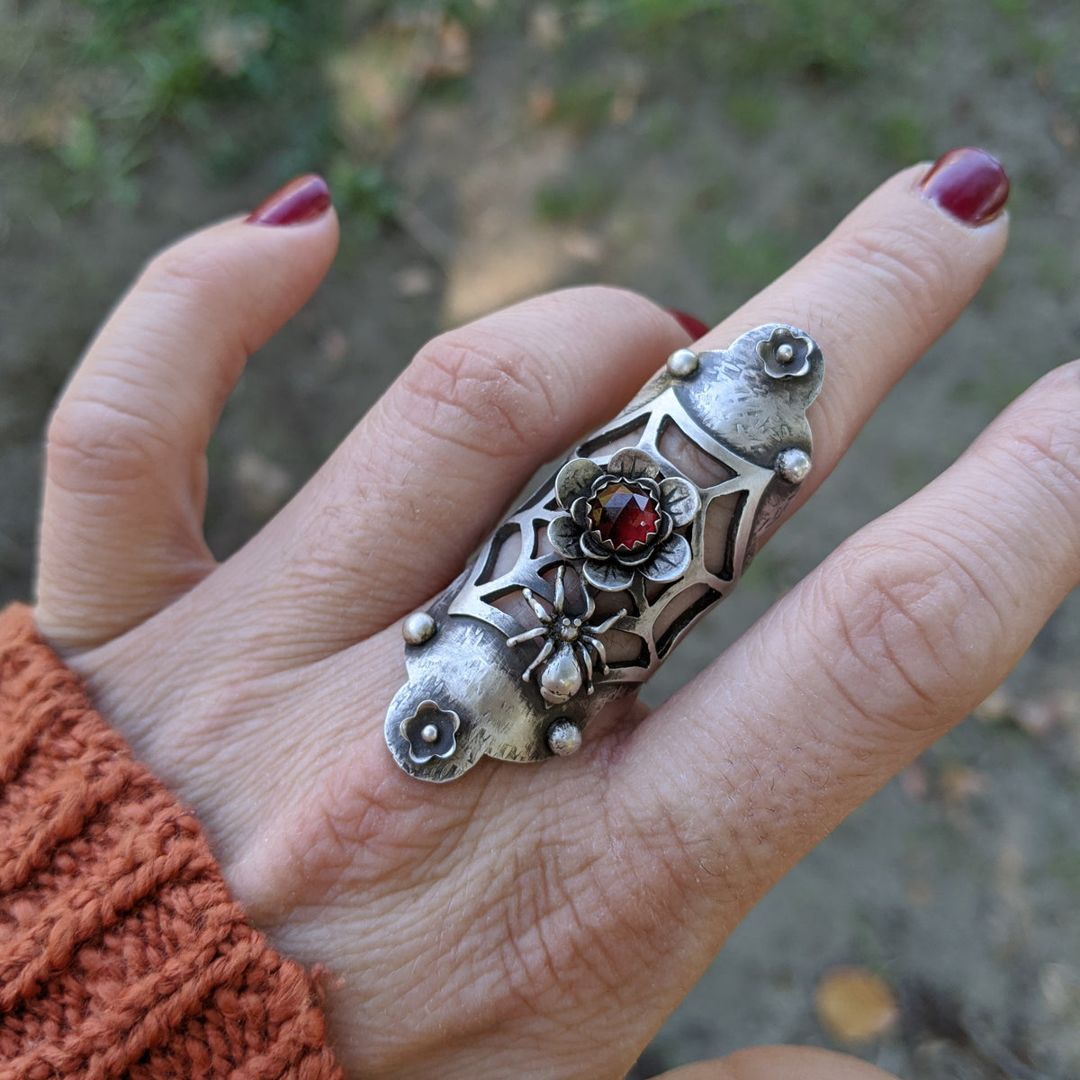 Spider Web Statement Ring