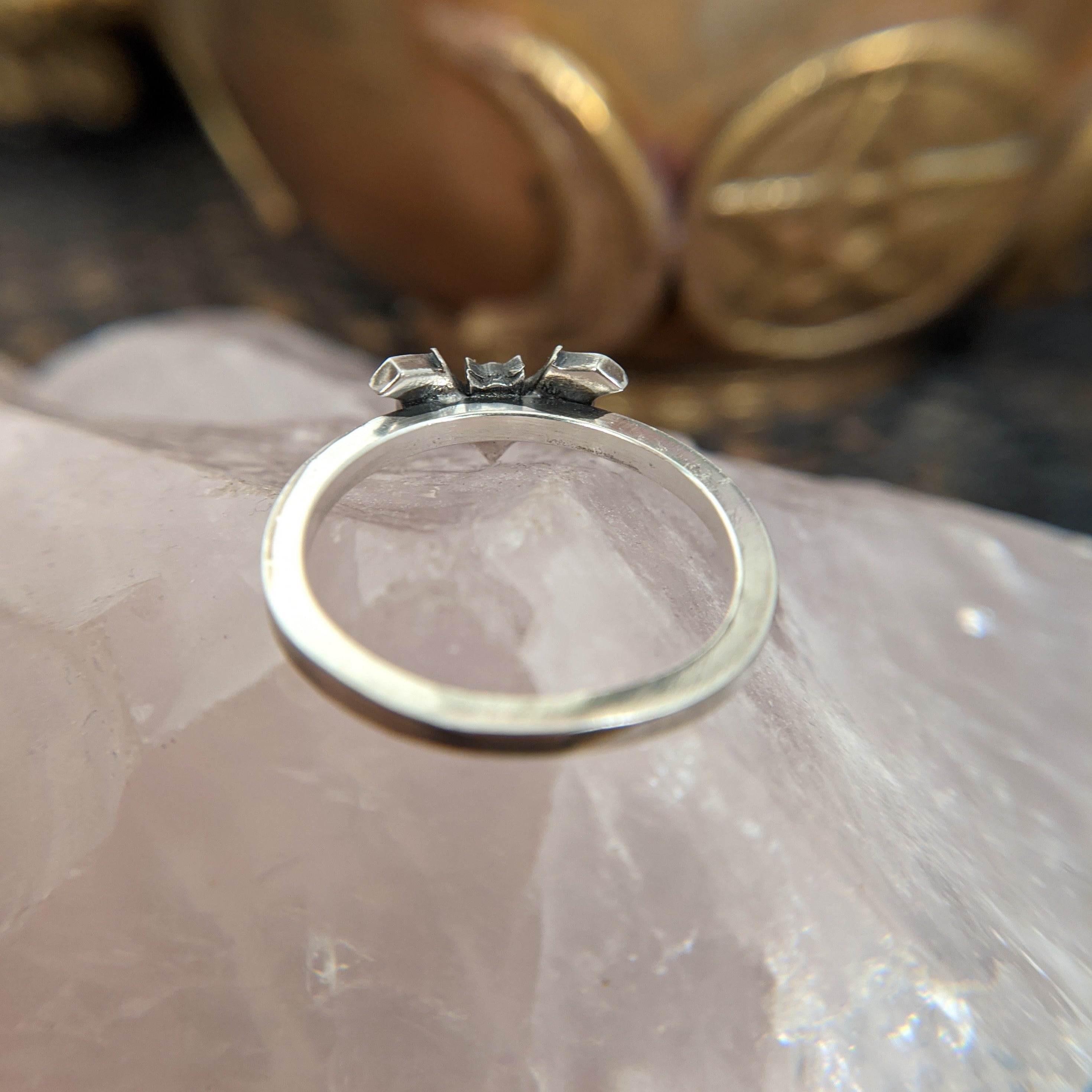 Sterling Silver Bat Ring