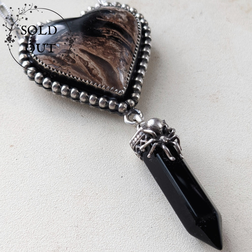 Black Heart Necklace