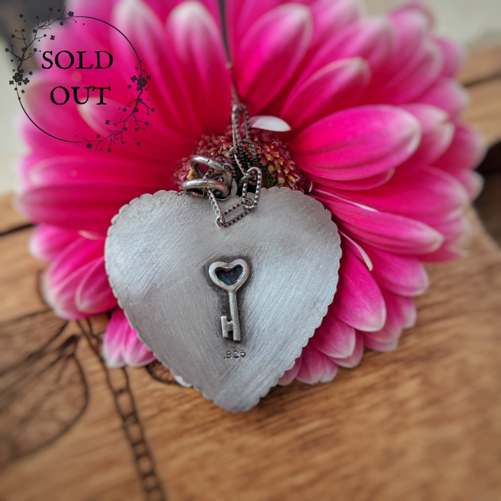 Kingman Mohave Turquoise Heart Necklace