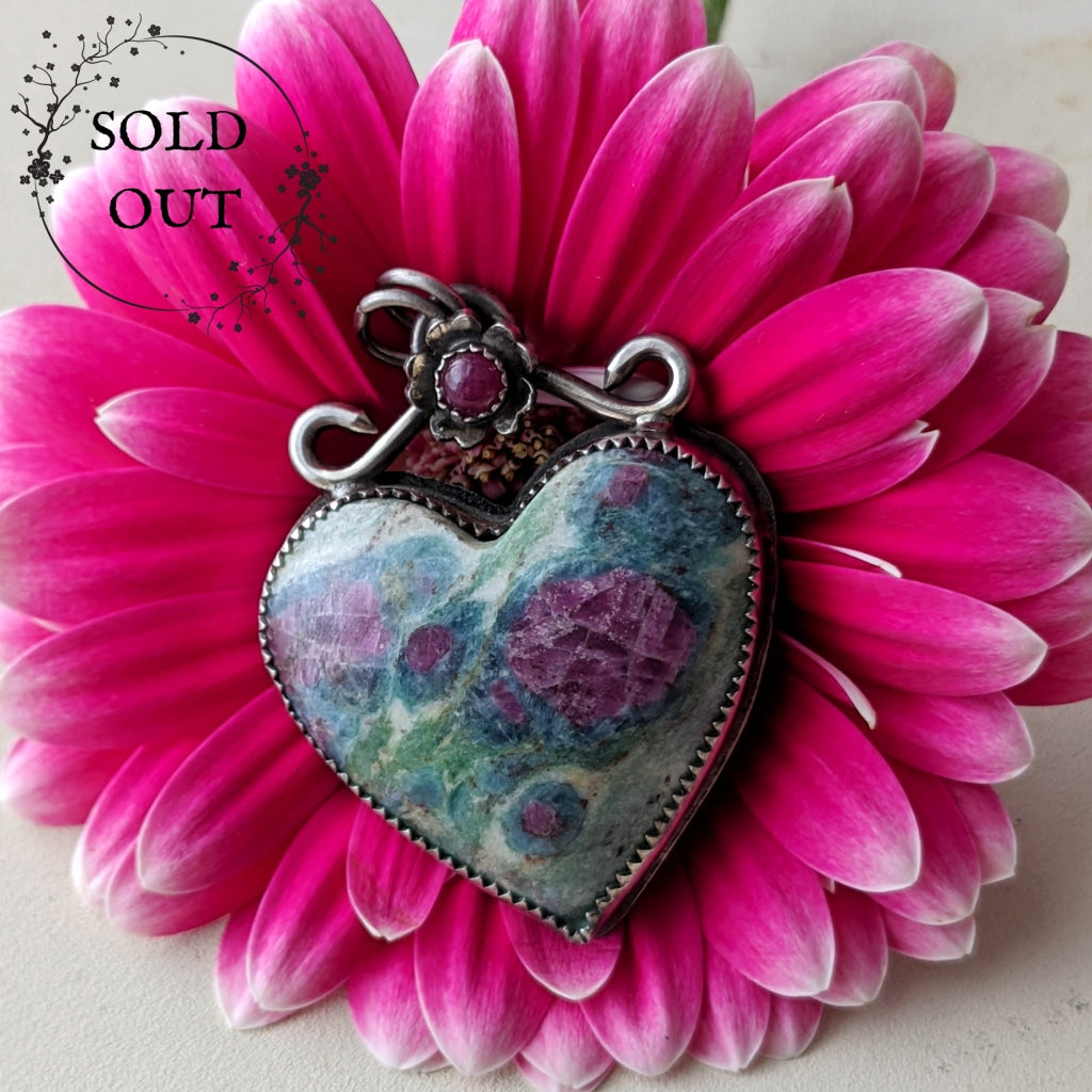 Ruby Heart Necklace